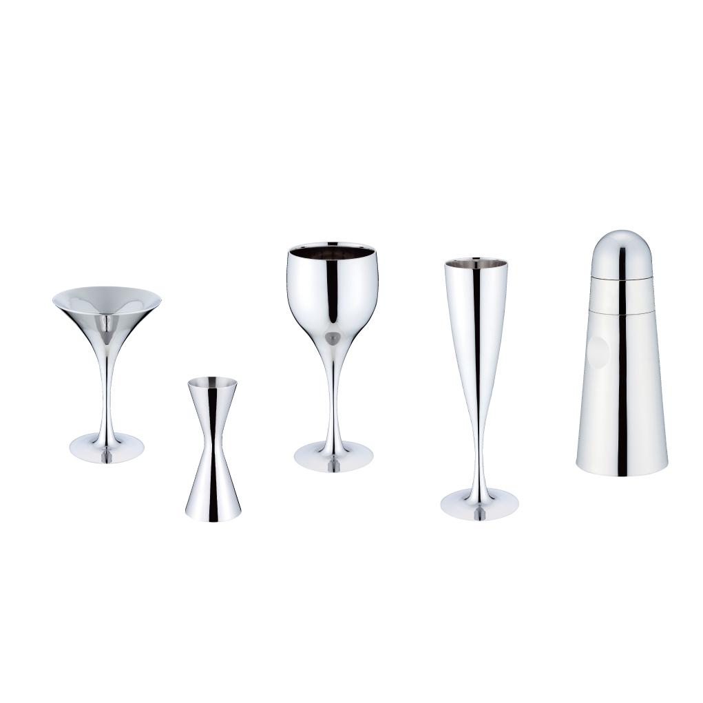 CHAMPAGNE CUP、WINE CUP、COCKTAIL CUP、JIGGER、BAR SHAKER