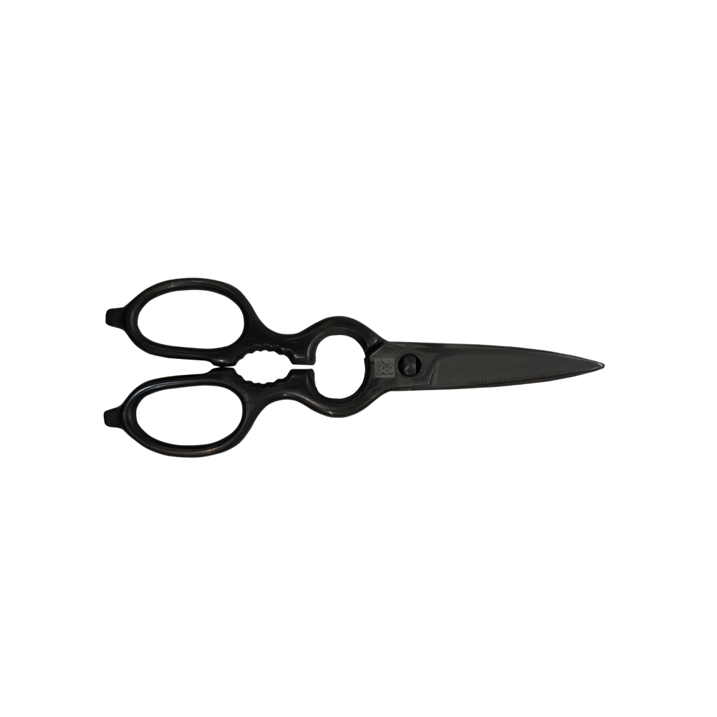 Tsurugi Kenshin Black Finish Kitchen Scissors