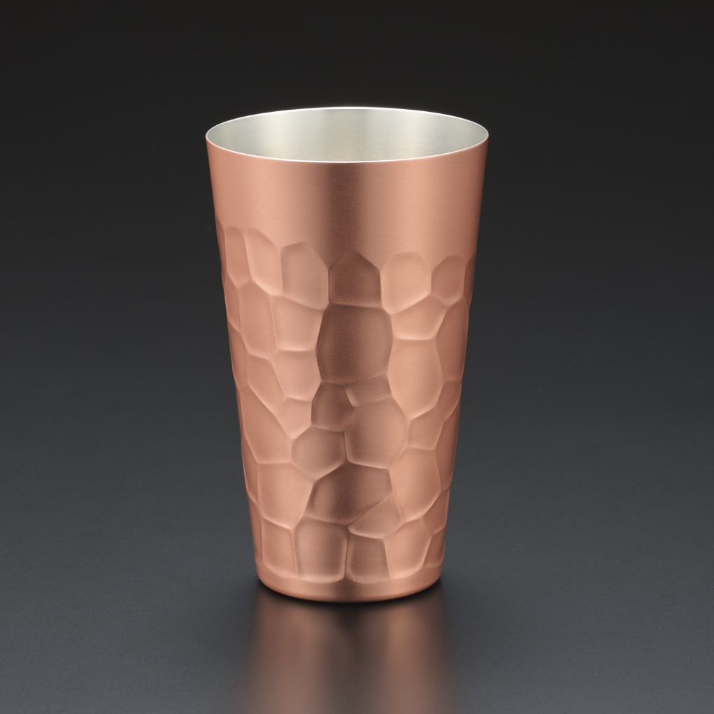 Pure Copper Hammered Tumbler 450ml