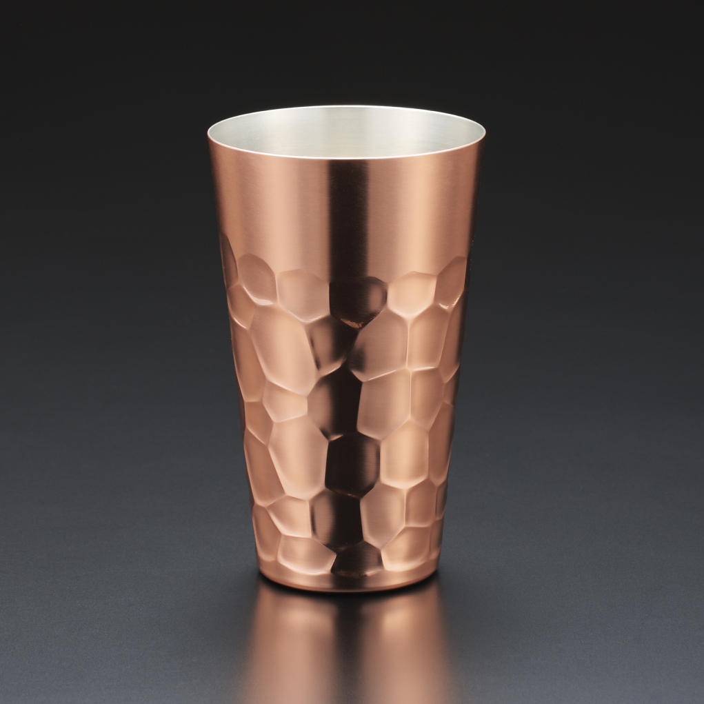 Pure Copper Hammered Tumbler 450ml